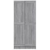 Armario De Almacenamiento | Armario De Madera Contrachapada Gris Sonoma 82,5x51,5x180 Cm Cfw740394