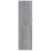 Armario De Almacenamiento | Armario De Madera Contrachapada Gris Sonoma 82,5x51,5x180 Cm Cfw740394