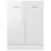 Armario De Almacenamiento | Armario Inferior Cocina Contrachapada Blanco 60x46x81,5 Cm Cfw741354