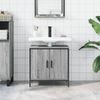 Armario Lavabo Baño | Mueble Baño Madera Ingeniería Gris Sonoma 60x30x60 Cm Cfw741379