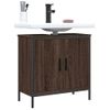 Armario Lavabo Baño | Mueble Baño Madera Ingeniería Roble Marrón 60x30x60 Cm Cfw741392