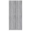 Armario De Almacenamiento | Armario Madera Contrachapada Gris Sonoma 80x52x180 Cm Cfw741421