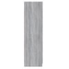 Armario De Almacenamiento | Armario Madera Contrachapada Gris Sonoma 80x52x180 Cm Cfw741421