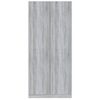 Armario De Almacenamiento | Armario Madera Contrachapada Gris Sonoma 90x52x200 Cm Cfw741422