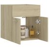 Armario De Almacenamiento | Armario Para Lavabo Contrachapada Color Roble 41x38,5x46 Cm Cfw741479