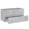 Armario De Almacenamiento | Armario Para Lavabo Contrachapada Gris Hormigón 90x38,5x45 Cm Cfw741487