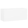 Armario De Almacenamiento | Armario Para Lavabo Madera Contrachapada Blanco 100x38,5x45 Cm Cfw741492