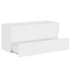 Armario De Almacenamiento | Armario Para Lavabo Madera Contrachapada Blanco 100x38,5x45 Cm Cfw741492