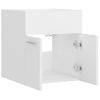 Armario De Almacenamiento | Armario Para Lavabo Madera Contrachapada Blanco 41x38,5x46 Cm Cfw741494