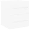 Armario De Almacenamiento | Armario Para Lavabo Madera Contrachapada Blanco 41x38,5x48 Cm Cfw741495