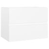 Armario De Almacenamiento | Armario Para Lavabo Madera Contrachapada Blanco 60x38,5x45 Cm Cfw741498