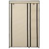 Pack 2 Uds Armario De Almacenamiento | Armarios Plegables De Tela Color Crema 110x45x175 Cm Cfw741889