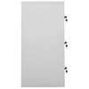 Pack 2 Uds Armario De Almacenamiento | Armarios Taquilla De Acero Gris Claro 90x45x92,5 Cm Cfw741895