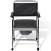 Sillón De Salón | Silla Con Inodoro Wc Acero Negra Cfw789726