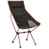 Sillón De Salón | Silla De Camping Plegable Pvc Y Aluminio Negro Cfw789727