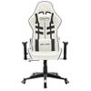 Silla De Gaming | Silla De Oficina | Silla Gamer Ergonomica De Cuero Sintético Blanco Y Negro Cfw789817