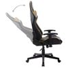 Silla De Gaming | Silla De Oficina | Silla Gamer Ergonomica De Cuero Sintético Negro Y Dorado Cfw789823