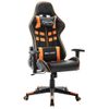 Silla De Gaming | Silla De Oficina | Silla Gamer Ergonomica De Cuero Sintético Negro Y Naranja Cfw789825