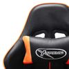 Silla De Gaming | Silla De Oficina | Silla Gamer Ergonomica De Cuero Sintético Negro Y Naranja Cfw789825