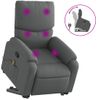 Silla De Masaje | Sillón De Relax | Silla De Relax Reclinable De Pie De Tela Gris Oscuro Cfw789847