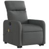 Silla De Masaje | Sillón De Relax | Silla De Relax Reclinable De Pie De Tela Gris Oscuro Cfw789851