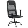 Silla De Masaje | Silla De Gaming Altura Ajustable Tela Malla Y Cuero Pe Negro Cfw789881