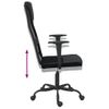 Silla De Masaje | Silla De Gaming Altura Ajustable Tela Malla Y Cuero Pe Negro Cfw789881