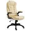 Silla De Masaje | Silla De Gaming De Cuero Sintético Color Crema Cfw789884