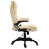 Silla De Masaje | Silla De Gaming De Cuero Sintético Color Crema Cfw789884