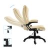 Silla De Masaje | Silla De Gaming De Cuero Sintético Color Crema Cfw789884