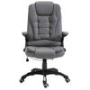 Silla De Masaje | Silla De Gaming De Cuero Sintético Gris Antracita Cfw789889