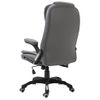 Silla De Masaje | Silla De Gaming De Cuero Sintético Gris Antracita Cfw789889