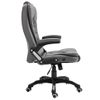 Silla De Masaje | Silla De Gaming De Cuero Sintético Gris Antracita Cfw789889