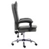 Silla De Masaje | Silla De Gaming De Cuero Sintético Gris Antracita Cfw789890