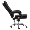 Silla De Masaje | Silla De Gaming De Masaje De Cuero Sintético Negra Cfw789911