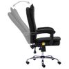 Silla De Masaje | Silla De Gaming De Masaje De Cuero Sintético Negra Cfw789911