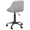 Silla De Masaje | Silla De Gaming De Terciopelo Gris Claro Cfw789928