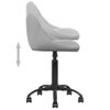 Silla De Masaje | Silla De Gaming De Terciopelo Gris Claro Cfw789928