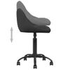 Silla De Masaje | Silla De Gaming De Terciopelo Negro Cfw789929