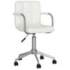 Silla De Masaje | Silla De Gaming Giratoria De Cuero Sintético Blanco Cfw789933