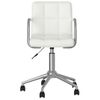 Silla De Masaje | Silla De Gaming Giratoria De Cuero Sintético Blanco Cfw789933