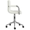 Silla De Masaje | Silla De Gaming Giratoria De Cuero Sintético Blanco Cfw789933