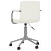 Silla De Masaje | Silla De Gaming Giratoria De Cuero Sintético Blanco Cfw789933