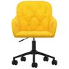 Silla De Masaje | Silla De Gaming Giratoria De Terciopelo Amarillo Cfw789961