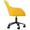 Silla De Masaje | Silla De Gaming Giratoria De Terciopelo Amarillo Cfw789961