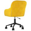 Silla De Masaje | Silla De Gaming Giratoria De Terciopelo Amarillo Cfw789961