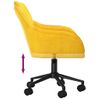 Silla De Masaje | Silla De Gaming Giratoria De Terciopelo Amarillo Cfw789961