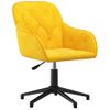 Silla De Masaje | Silla De Gaming Giratoria De Terciopelo Amarillo Cfw789962