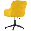 Silla De Masaje | Silla De Gaming Giratoria De Terciopelo Amarillo Cfw789962