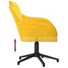 Silla De Masaje | Silla De Gaming Giratoria De Terciopelo Amarillo Cfw789962